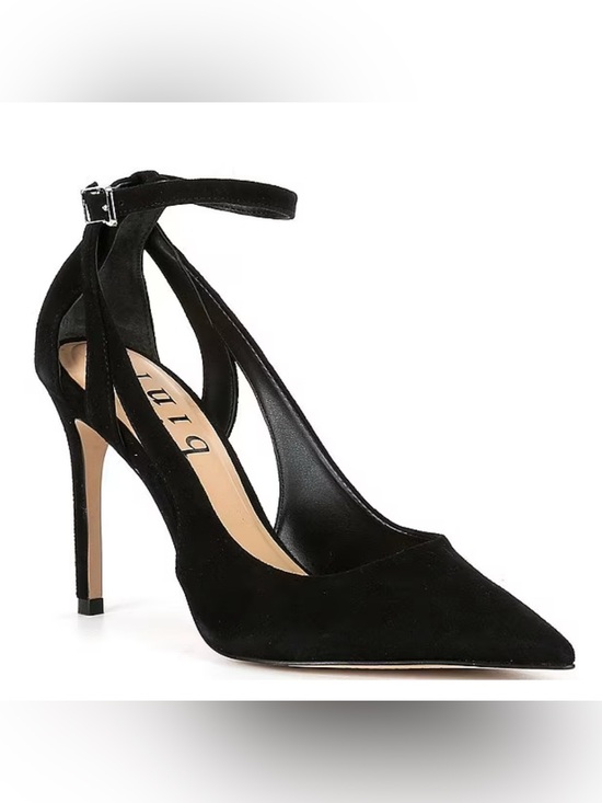 Gianni Bini Shoes - Gianni Bini Black Suede Ankle-Strap Pump